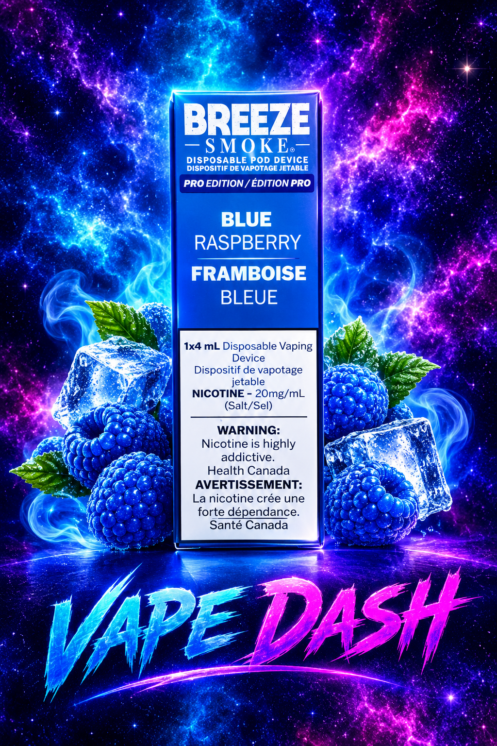BREEZE SMOKE- BLUE RASBERRY